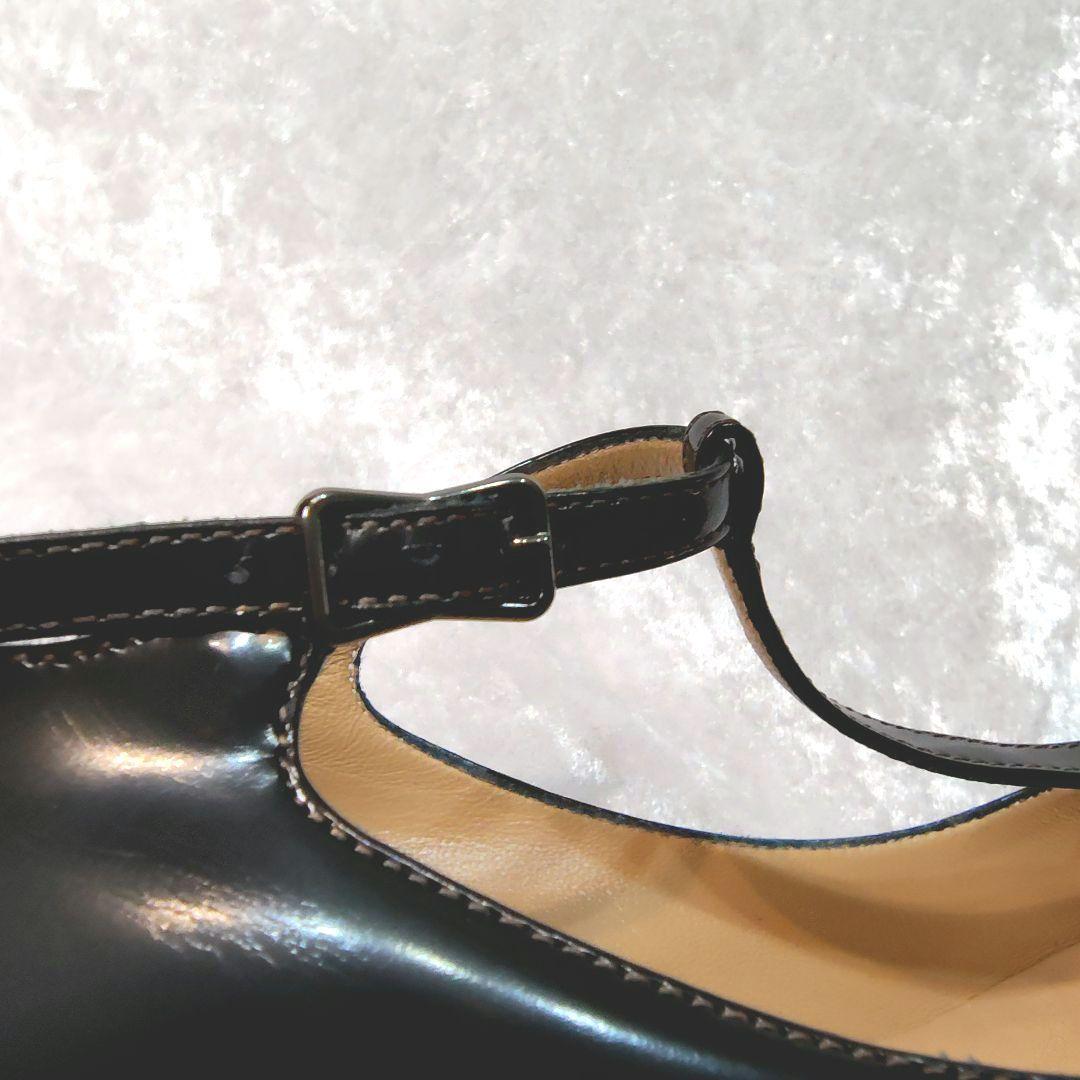 ✨PELLICO 黒 Tストラップ 中ヒールパンプス　写真追加