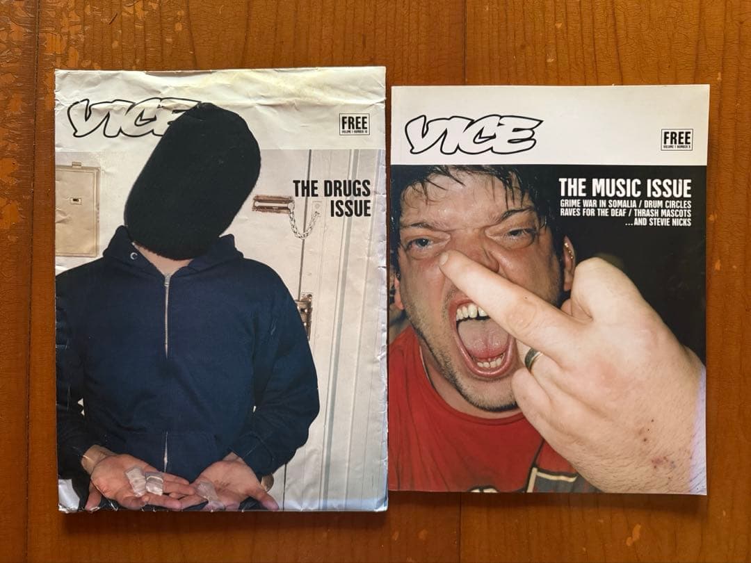 VICE MAGAZINE VOLUME1の2冊セット ドラッグ、音楽特集