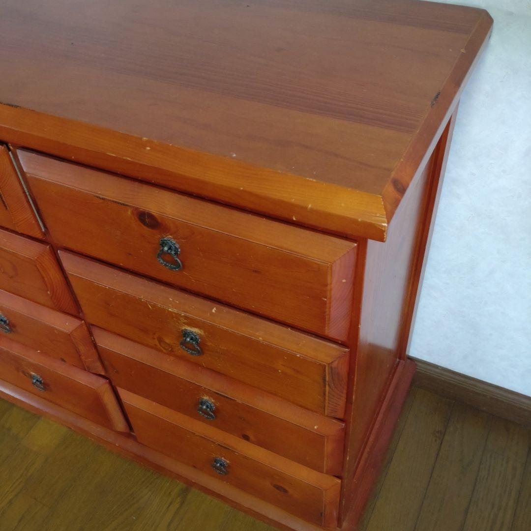 アンティーク風　木製チェスト