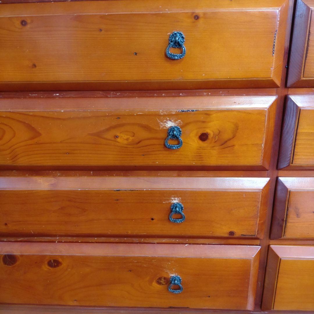 アンティーク風　木製チェスト