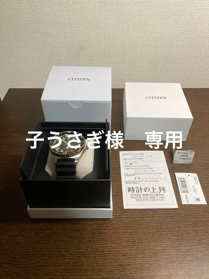 CITIZEN プロマスター　フジツボダイバー　自動巻き　美品　子うさぎ