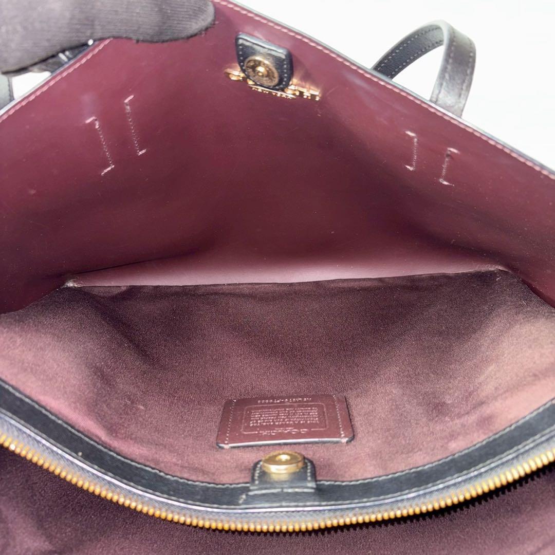 コーチ　COACH アベニュー　ブラック　A4可能　肩掛け可能　トートバッグ