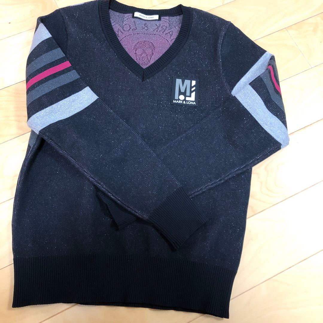MARK & LONA Vネックセーター ブラック/グレー/レッド最終値下げ‼️