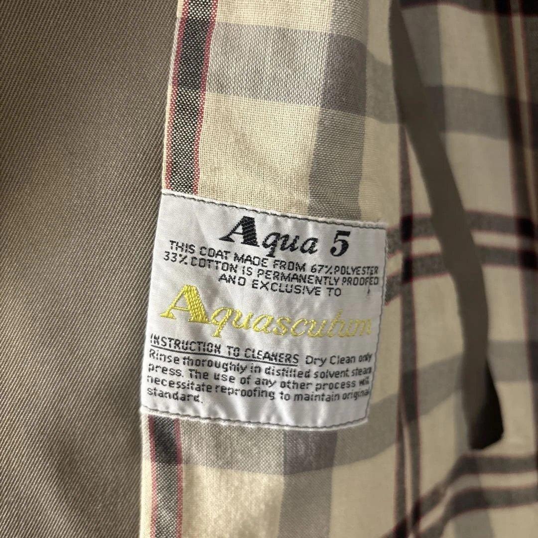 【美品】Aquascutum アクアスキュータム 英国製 コート チェック裏地