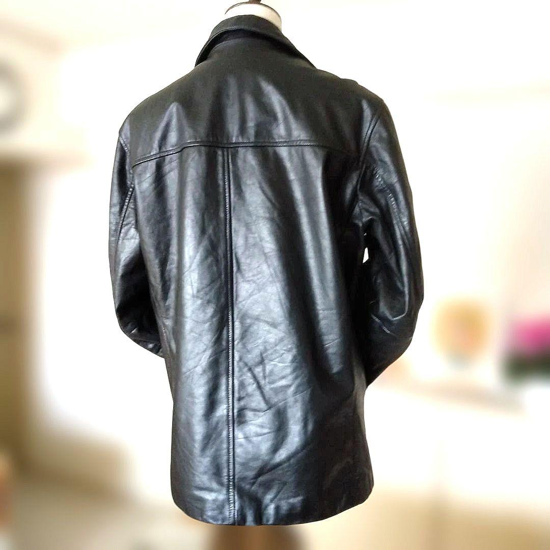 90s Vintage EU レザーカーコート ハーフコート レザージャケット