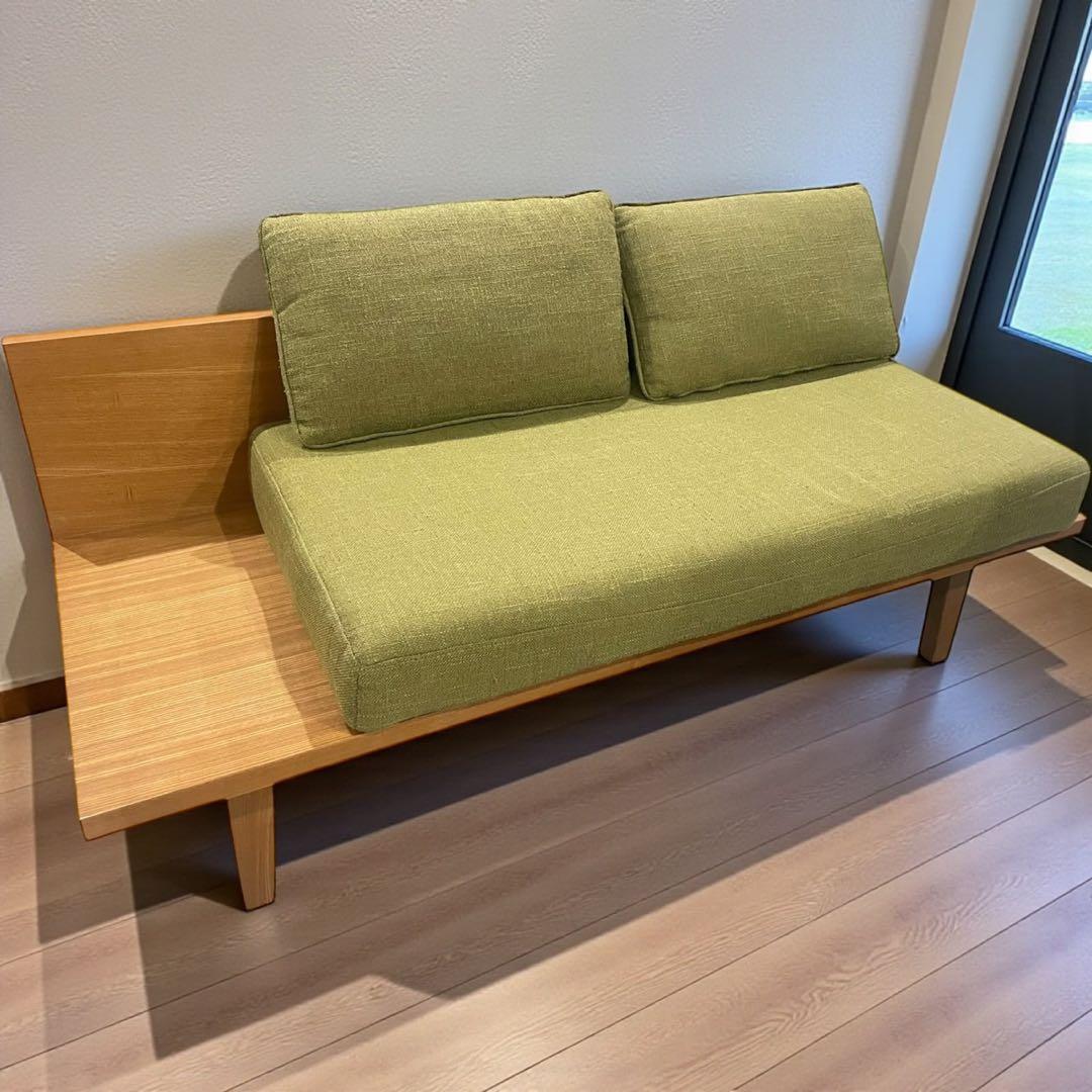 ○unicoウニコ  アッシュ材 二人がけソファ ラブソファ