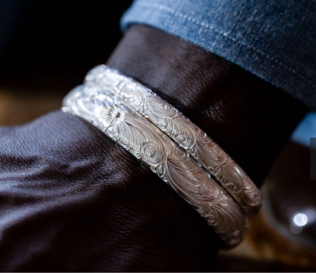 アクセサリー WAKAN SILVER SMITH Arabesque bangle(S)