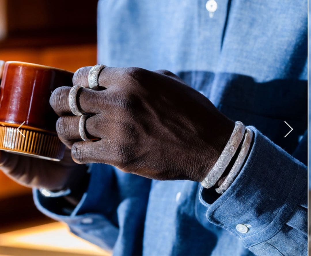 アクセサリー WAKAN SILVER SMITH Arabesque bangle(S)