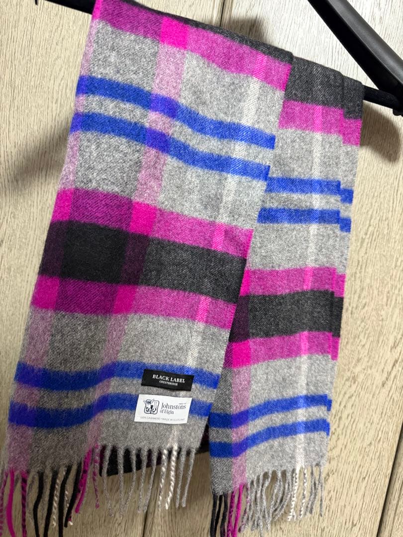 お*お様 BLACK LABEL Johnstons of Elgin カシミヤ