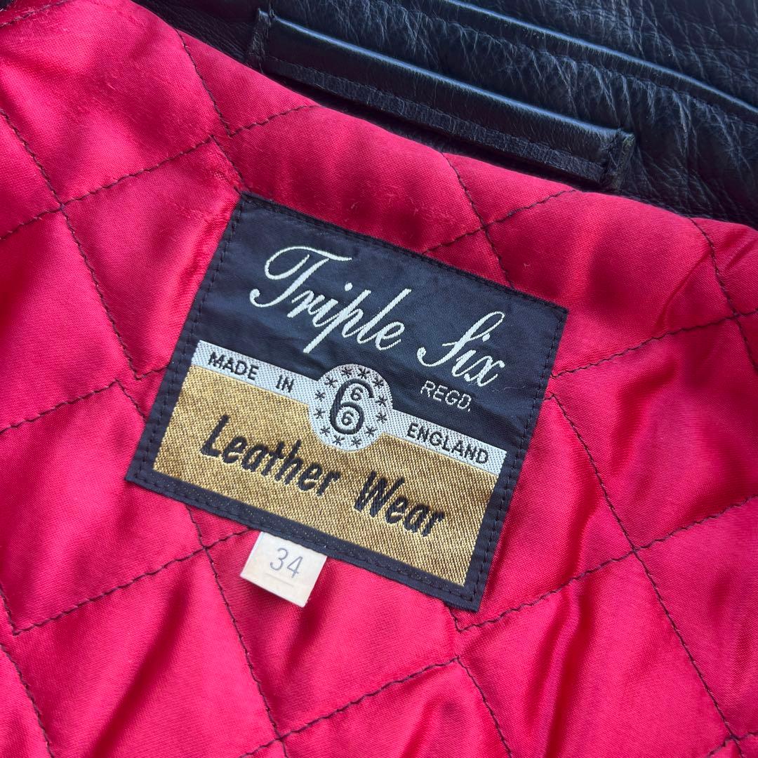 666 トリプルシックス ダブルライダースジャケット