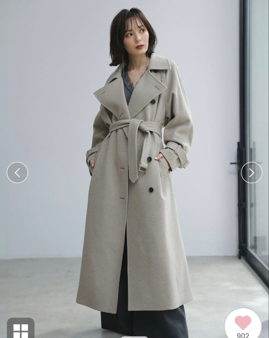 【最終値下げ12/16まで】アニュアンス 2024AWウールトレンチコート