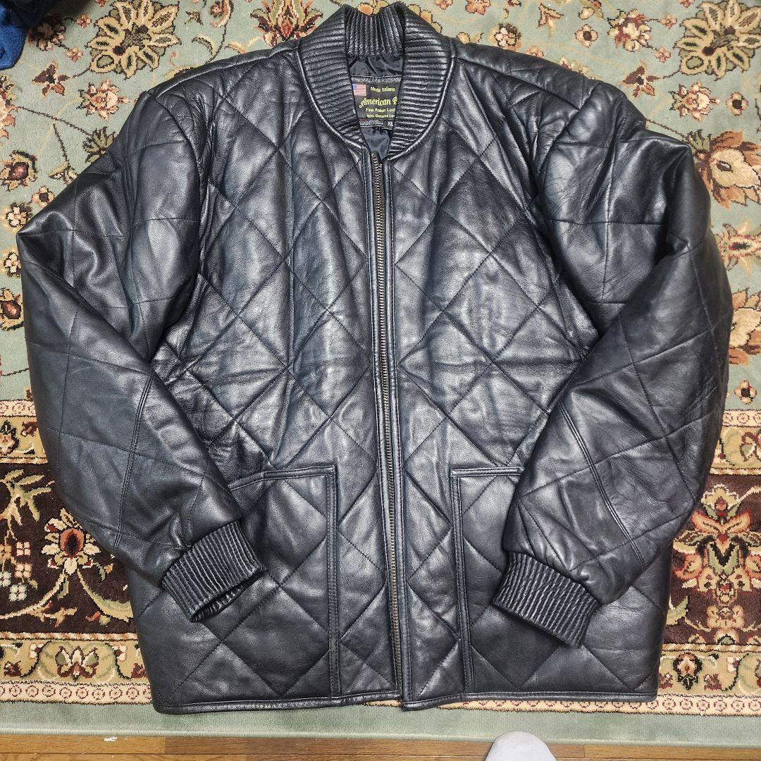 イタリア製　レザー　ジャケット　XL