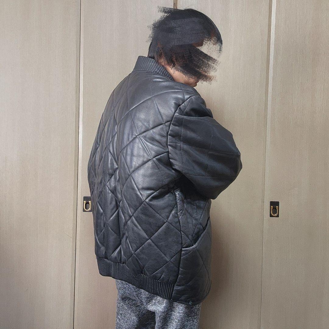 イタリア製　レザー　ジャケット　XL