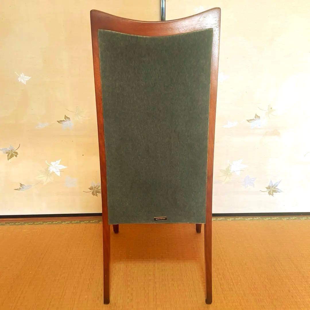 マルニ木工　ベルサイユ 猫脚　モケット生地張り ダイニングチェア