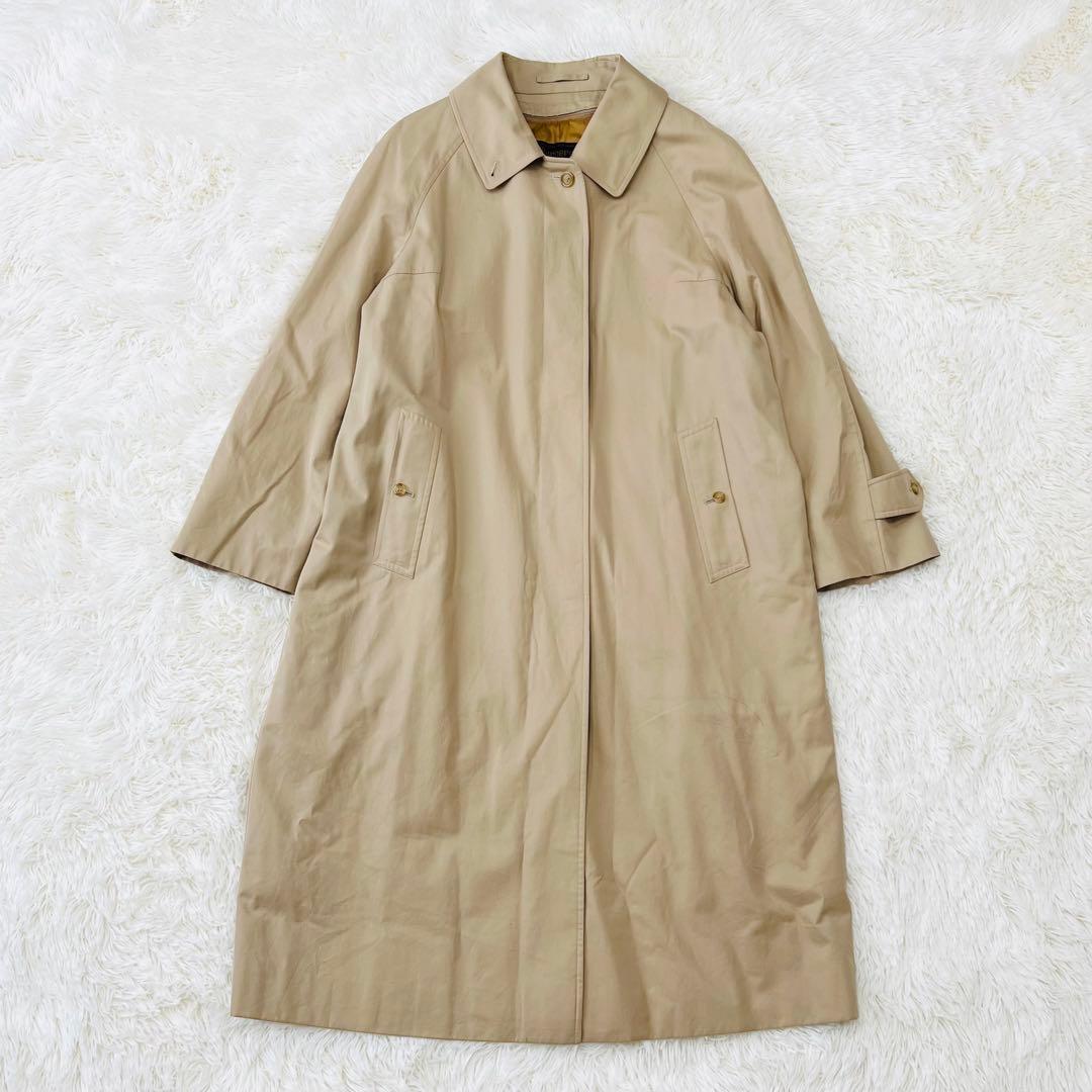 Burberry ステンカラーコート ノバチェックライナー付き ベージュ 15号