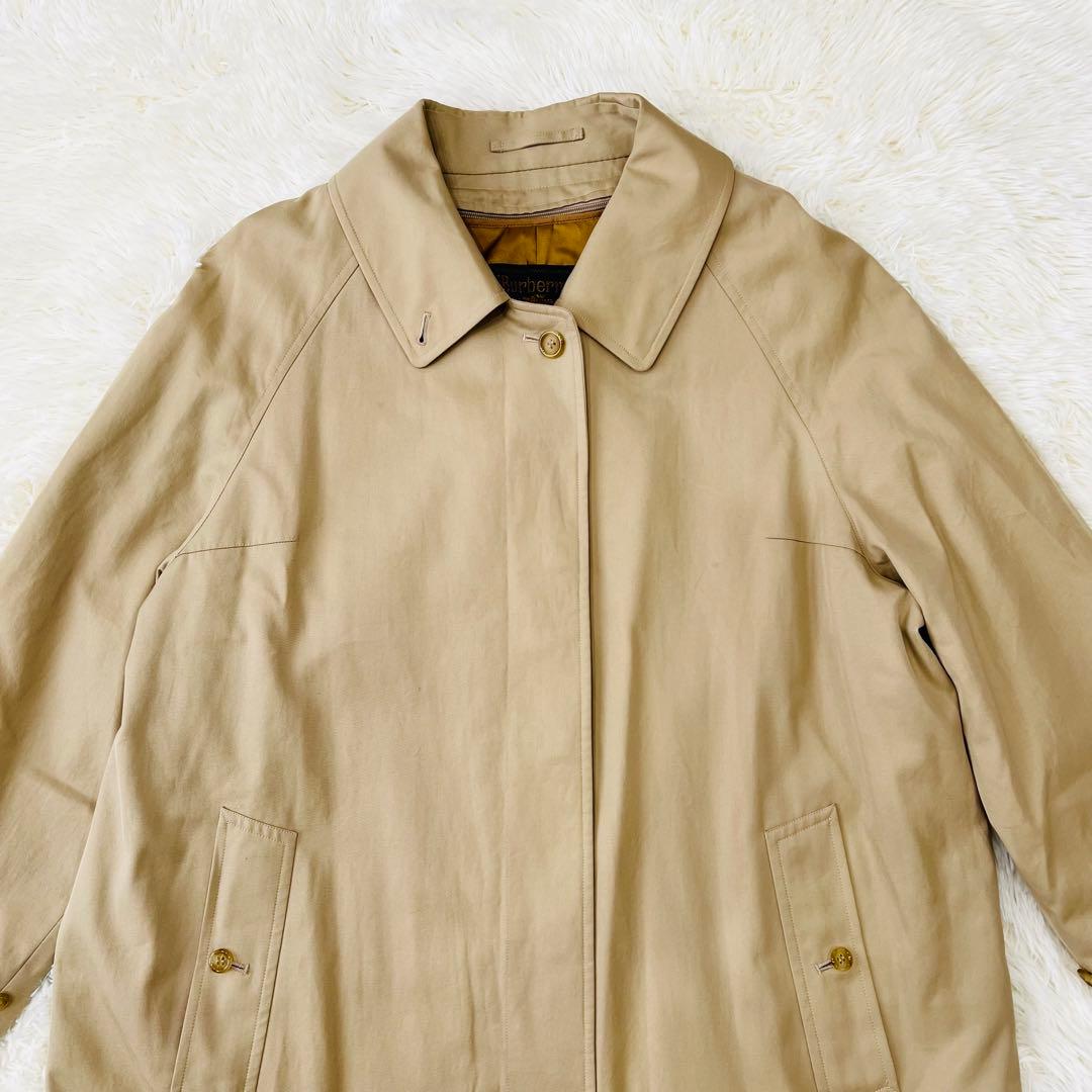 Burberry ステンカラーコート ノバチェックライナー付き ベージュ 15号