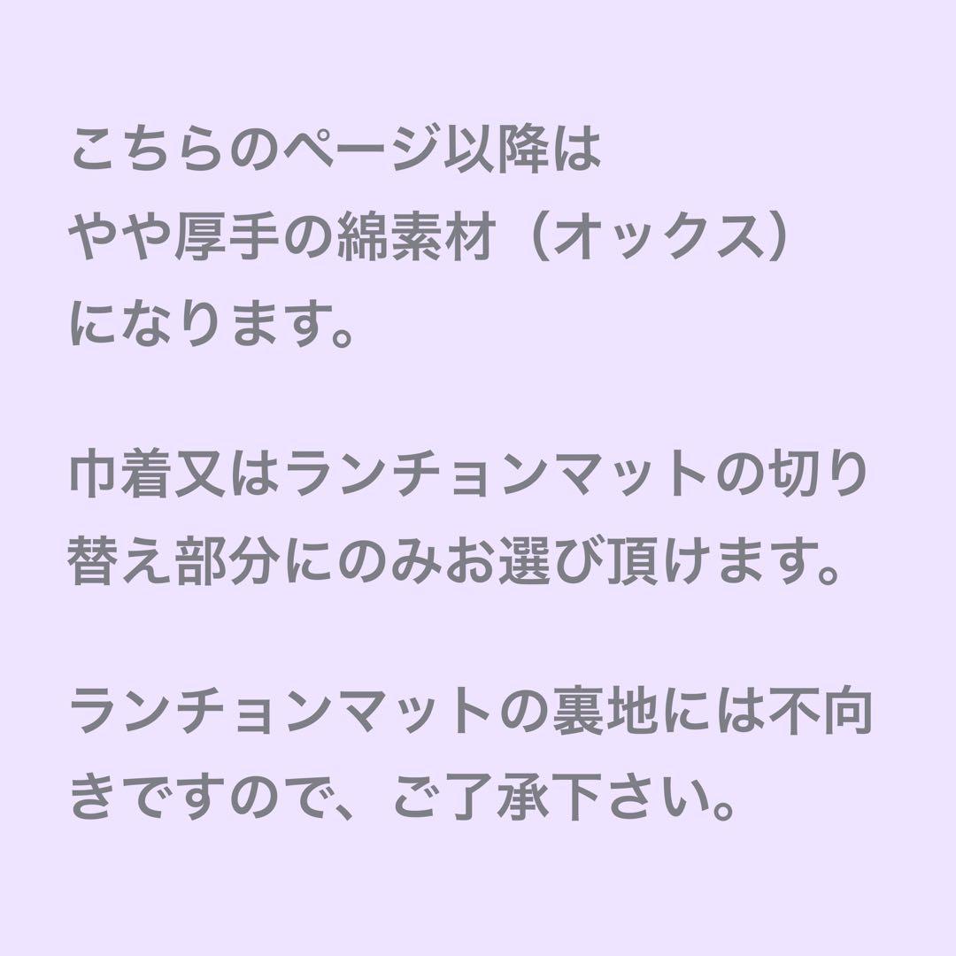 入園　入学　ランチョンマット　巾着　他　恐竜　新幹線　車　昆虫　オーダーページ