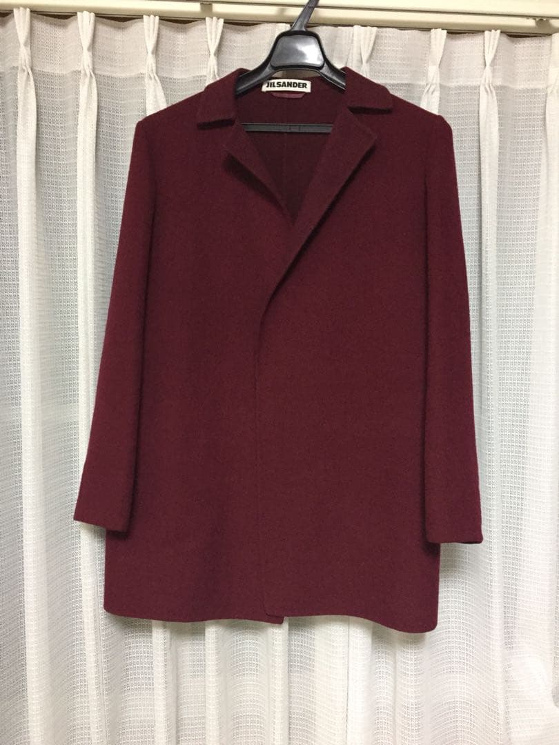 ジルサンダー コート ボルドー