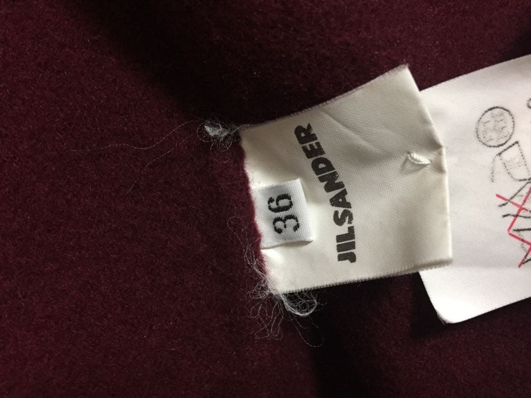 ジルサンダー コート ボルドー