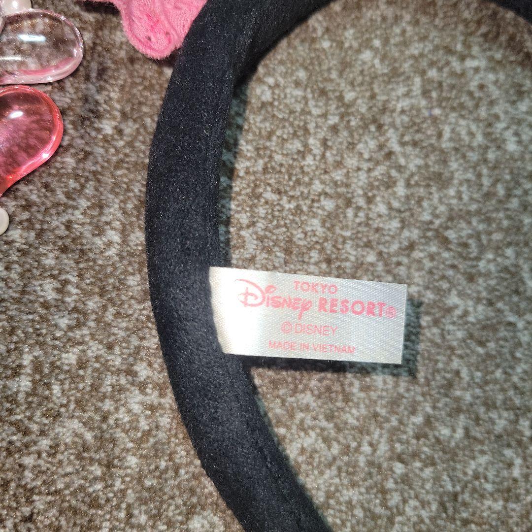 ディズニー　ミニー 　ハート　イヤリング　カチューシャ　ピンク　リボン　水玉