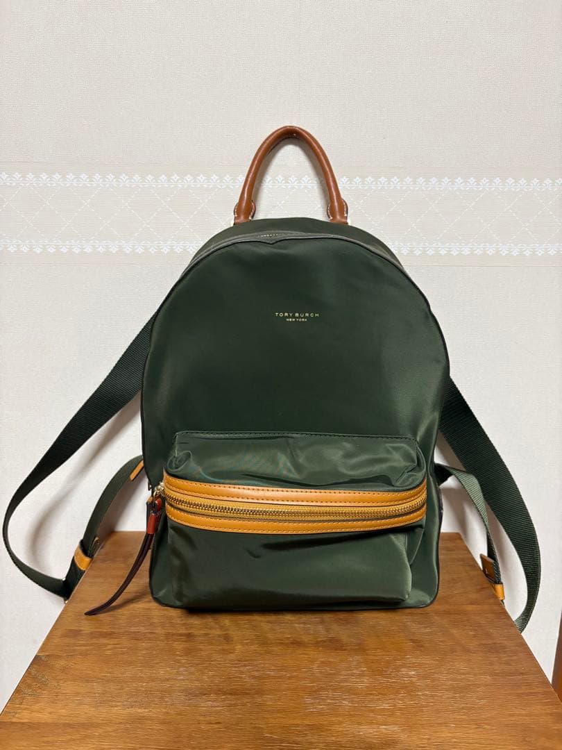 TORY BURCH グリーンリュック