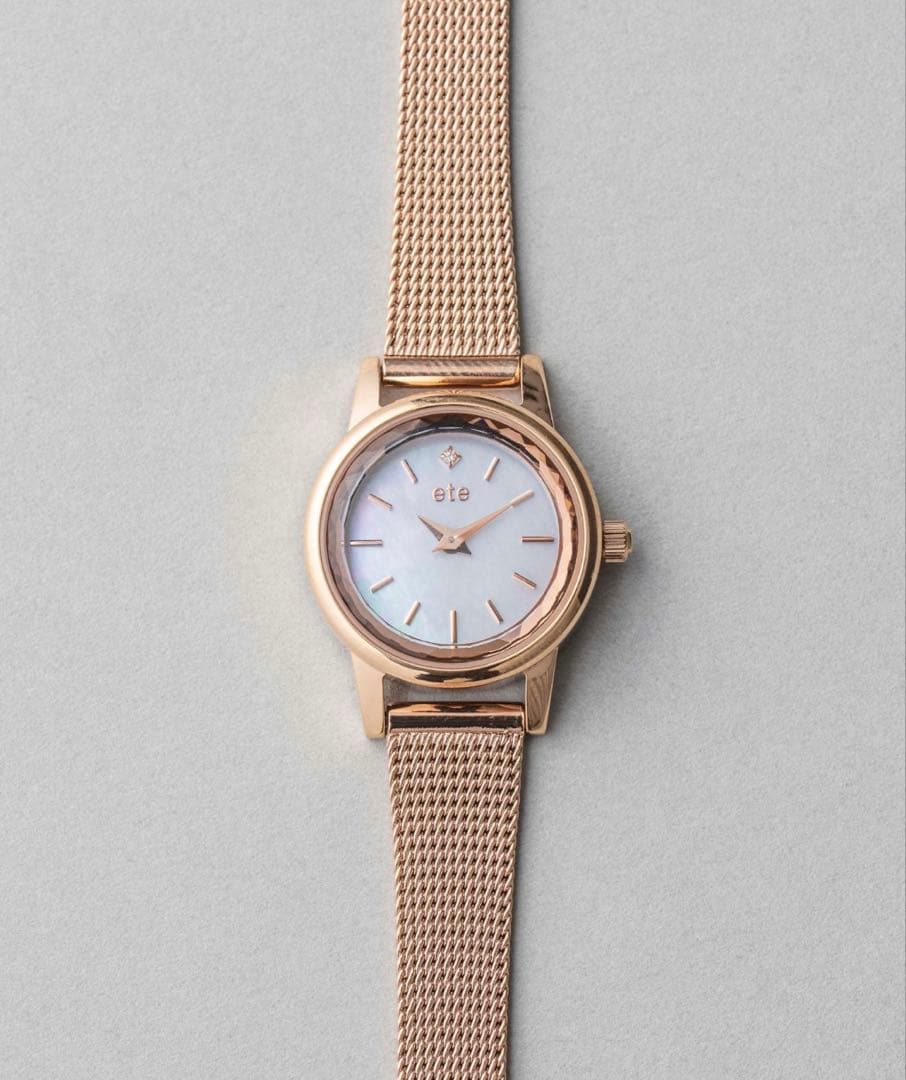 ete ソーラーウォッチ メッシュベルト 新品未使用