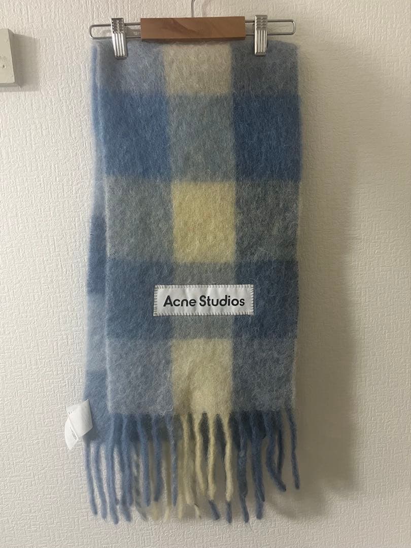 Acne Studios チェック ウールマフラー