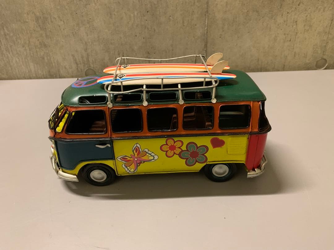 ビンテージ風ブリキミニチュアカー 5台セット