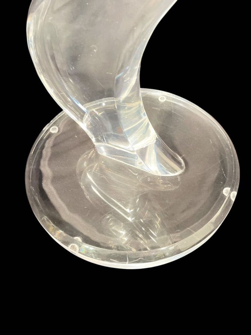 HR477 【レア高級】HAZIZA ガラステーブル　コーヒーテーブル