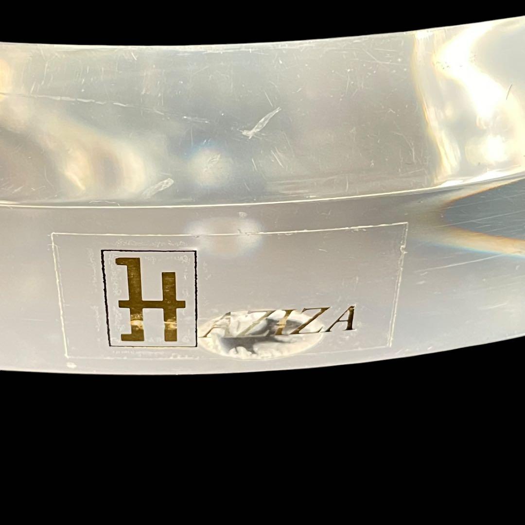 HR477 【レア高級】HAZIZA ガラステーブル　コーヒーテーブル