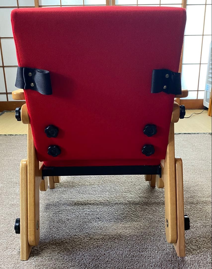 座位保持椅子　バンビーナチェア　М 赤　替えパーツ付き