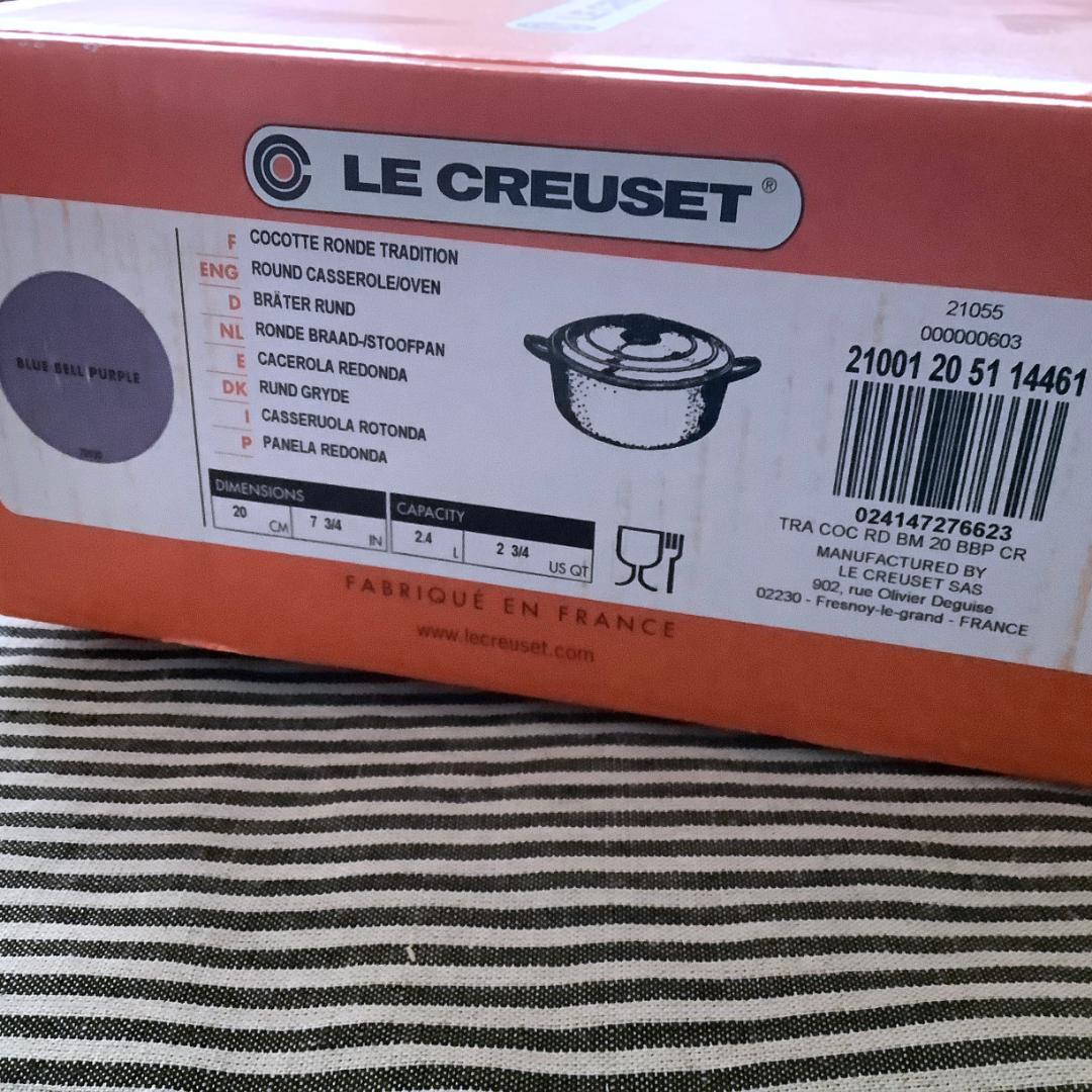 【冬セール！ルクルーゼジャポン正規品】ココットロンド 20 ブルーベルパープル色