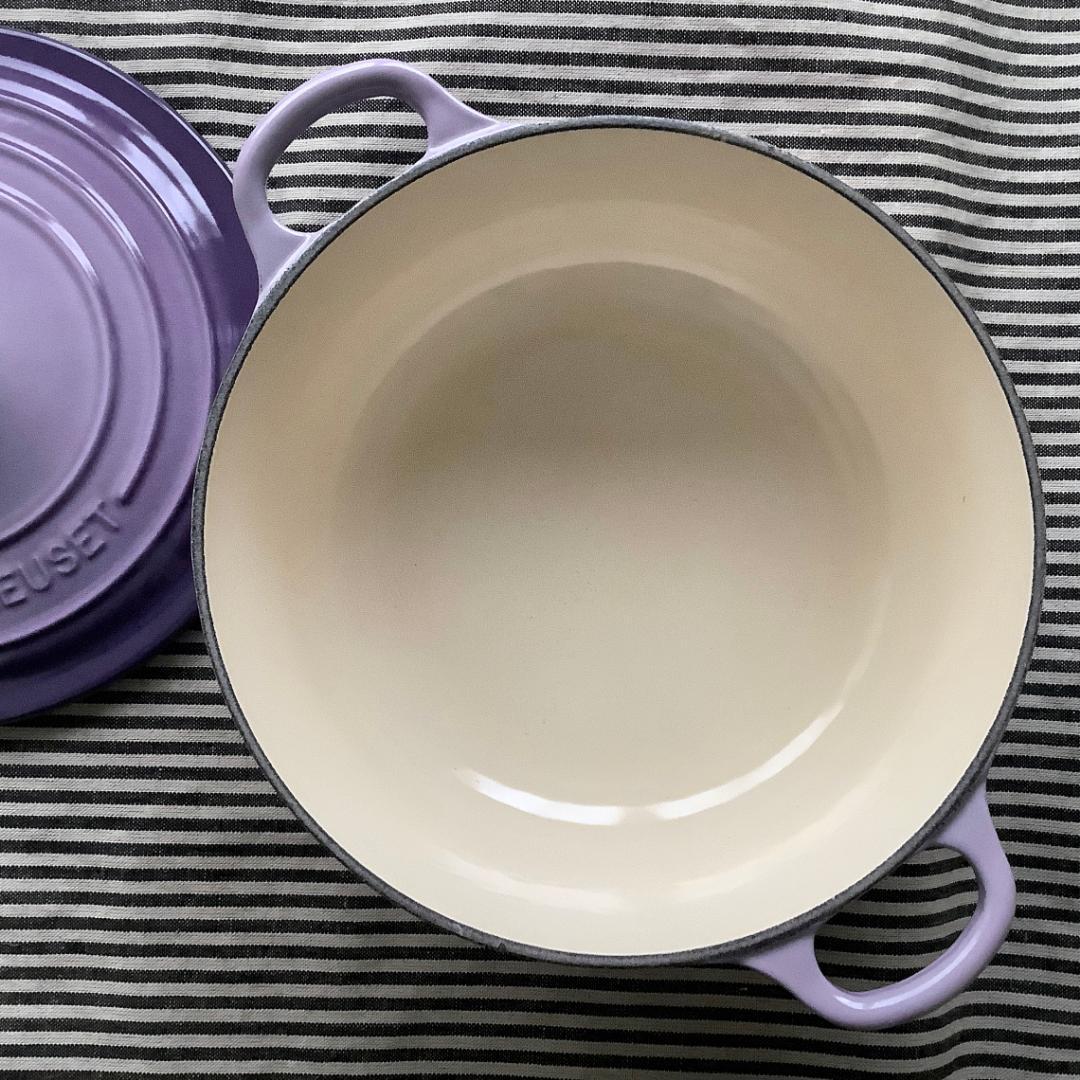 【冬セール！ルクルーゼジャポン正規品】ココットロンド 20 ブルーベルパープル色