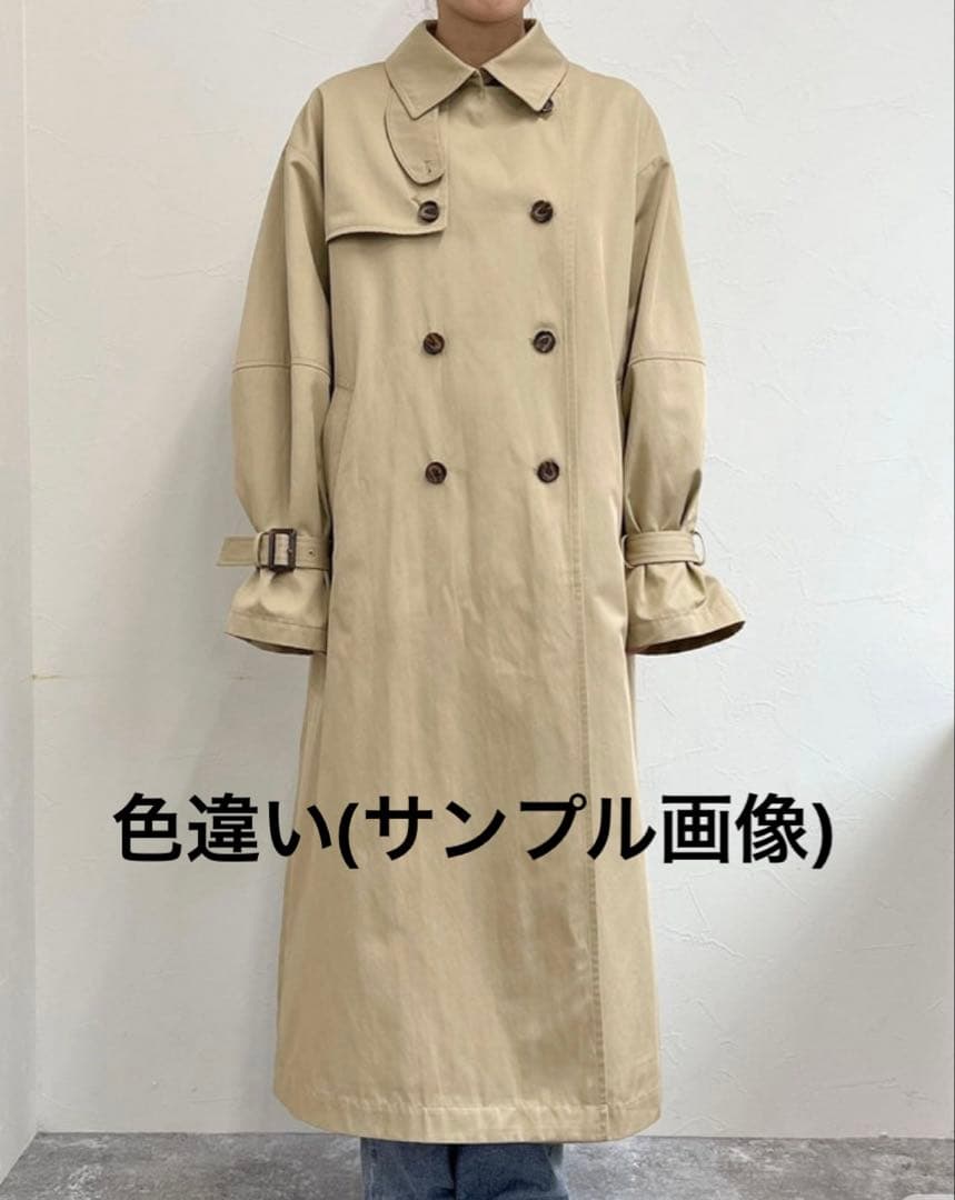 トレンチコート　チャコールグレー　フレディエミュー