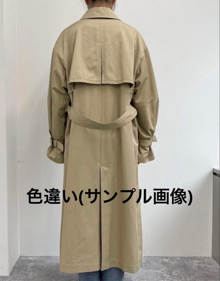 トレンチコート　チャコールグレー　フレディエミュー