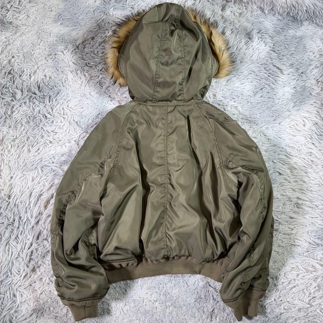 90s OLD y2k N-2B フライトジャケット ファー　短丈