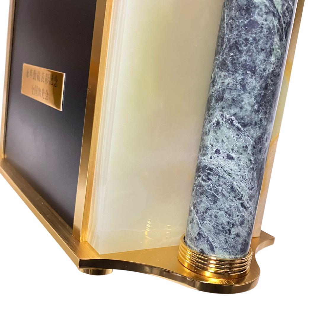 希少✨CITIZEN シチズン 大理石 高級 置き時計 4RG490 オニックス