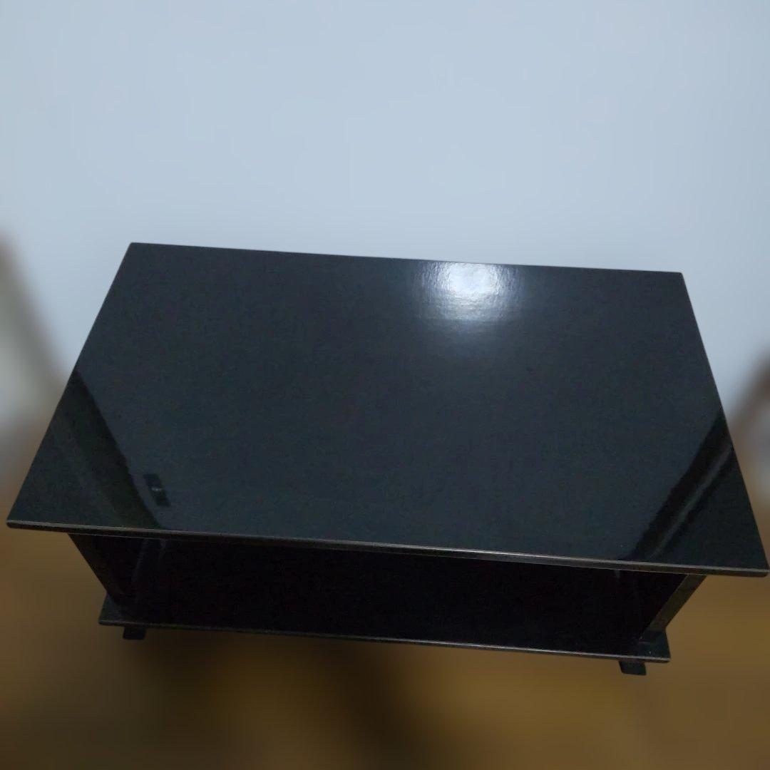 漆塗り？　二段卓　冠卓　花台