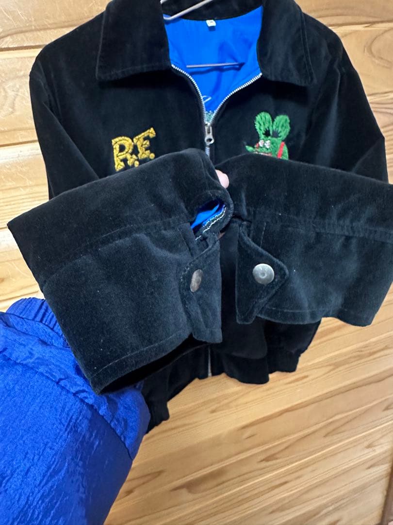 Rat Finkラットフィンク スーベニアジャケット スカジャン 別珍 刺繍