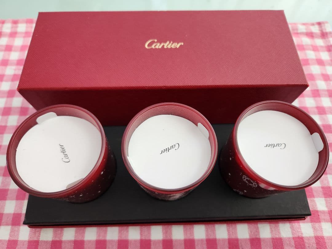 【未使用】カルティエ Cartier アロマキャンドル3個セット 非売品
