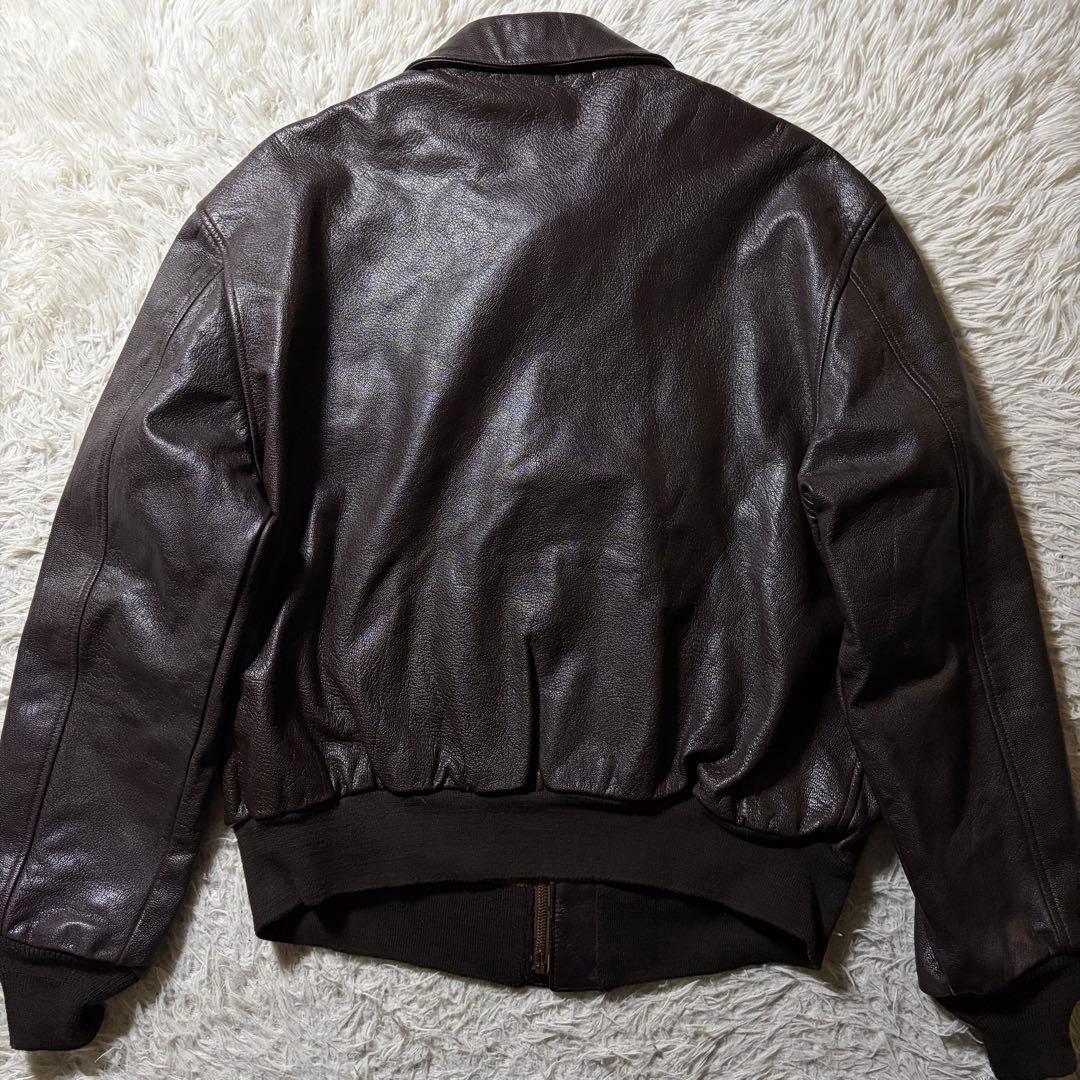 美品■COOPER フライトジャケット　A-2 山羊革　ゴートスキン　42