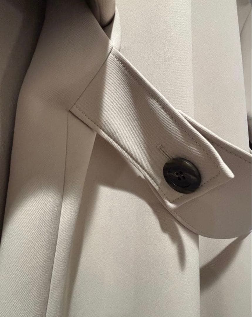 ADORE アドーアコート　ノーカラー／クリームベージュ　サイズ36