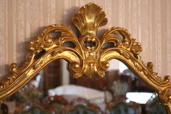 しー イタリア製 ミラー ゴールド 金 壁掛け DIBIASE