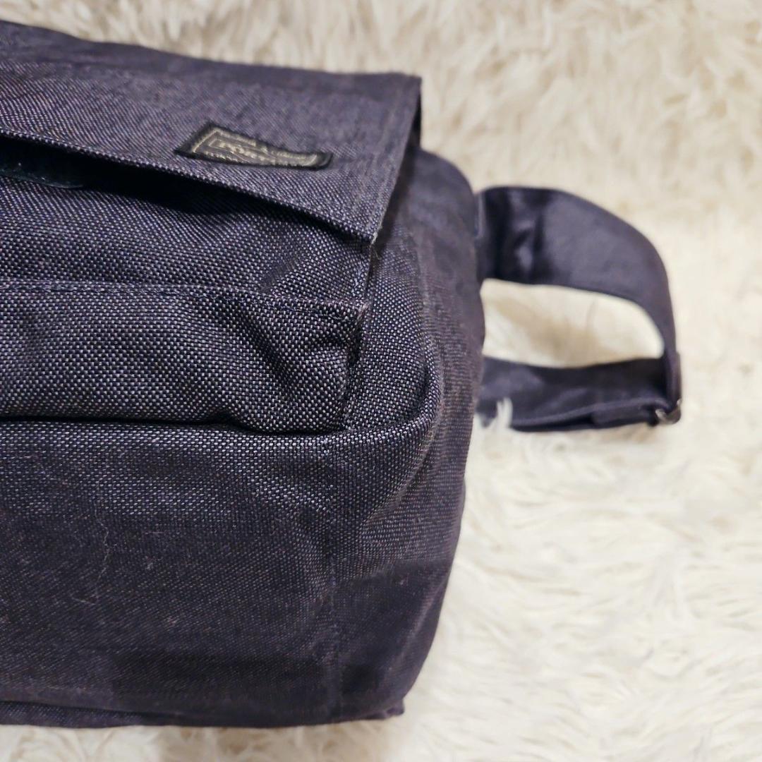 未使用級 ポータースモーキー ショルダーバッグ メッセンジャーバッグ ネイビー