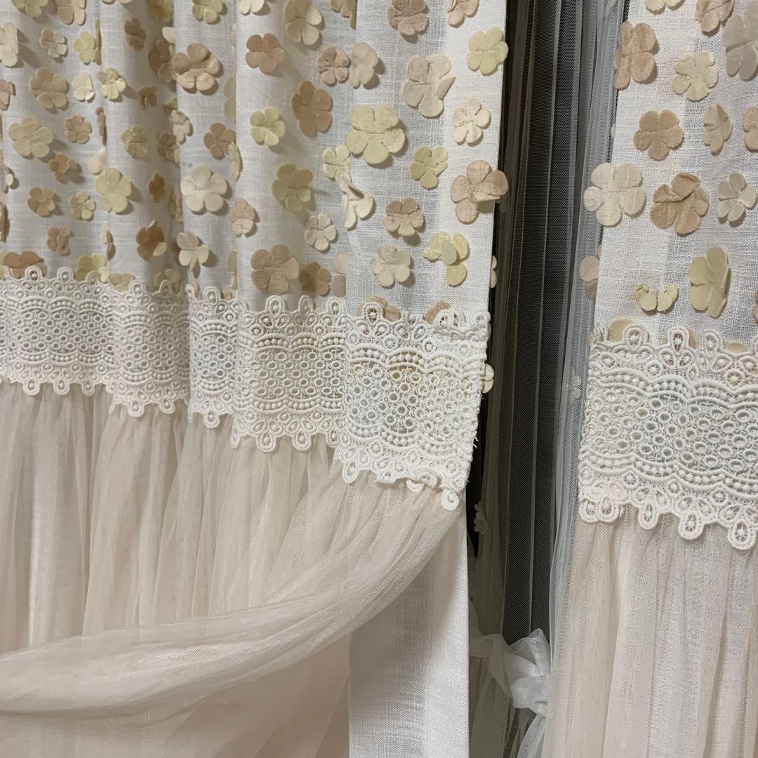 新品未使用品注文カーテン4枚セット