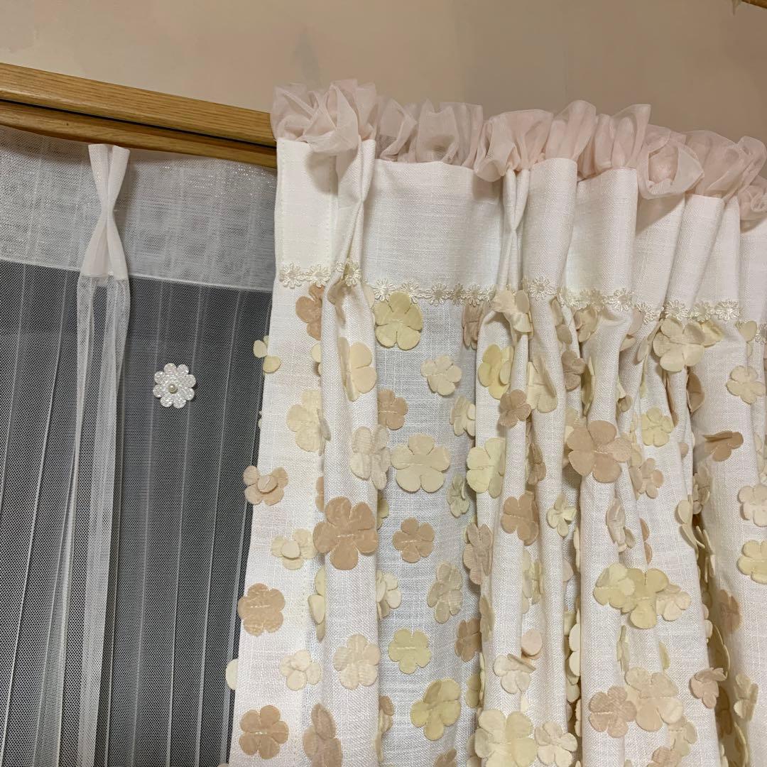 新品未使用品注文カーテン4枚セット