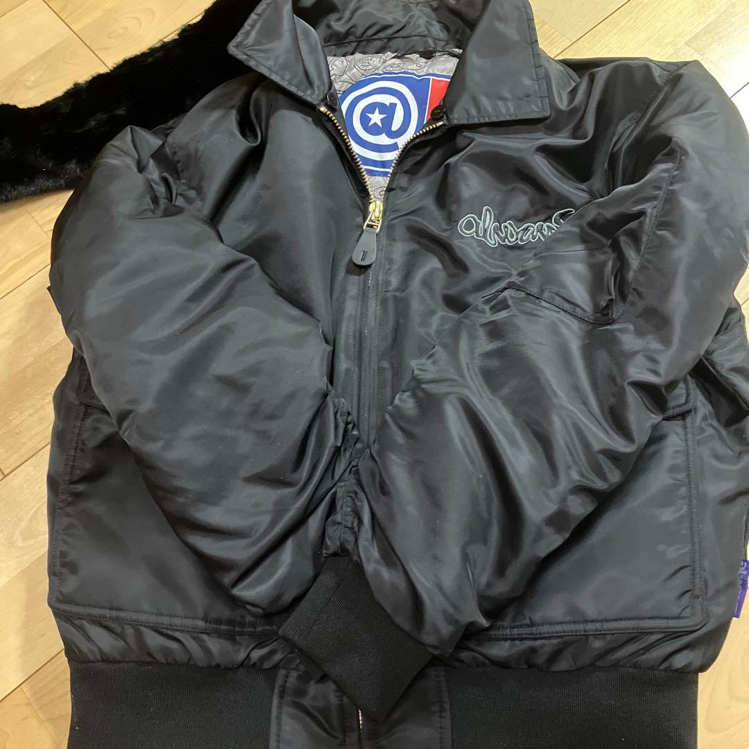 always フライトジャケット　ファー付き　MA1 黒