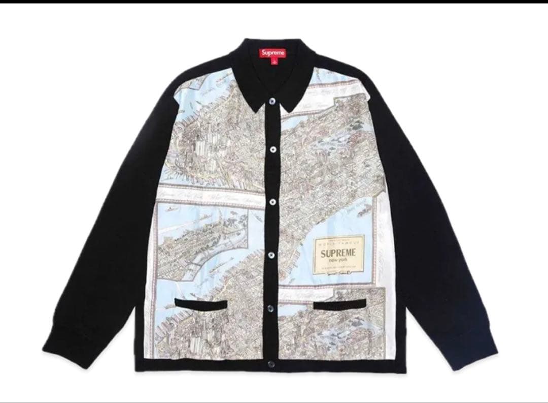 トップス Supreme Silk Map Cardigan \