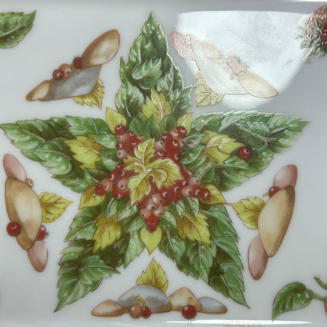 【元箱　未使用】HERMES エルメス　ピタゴラスの庭　スクエアプレート