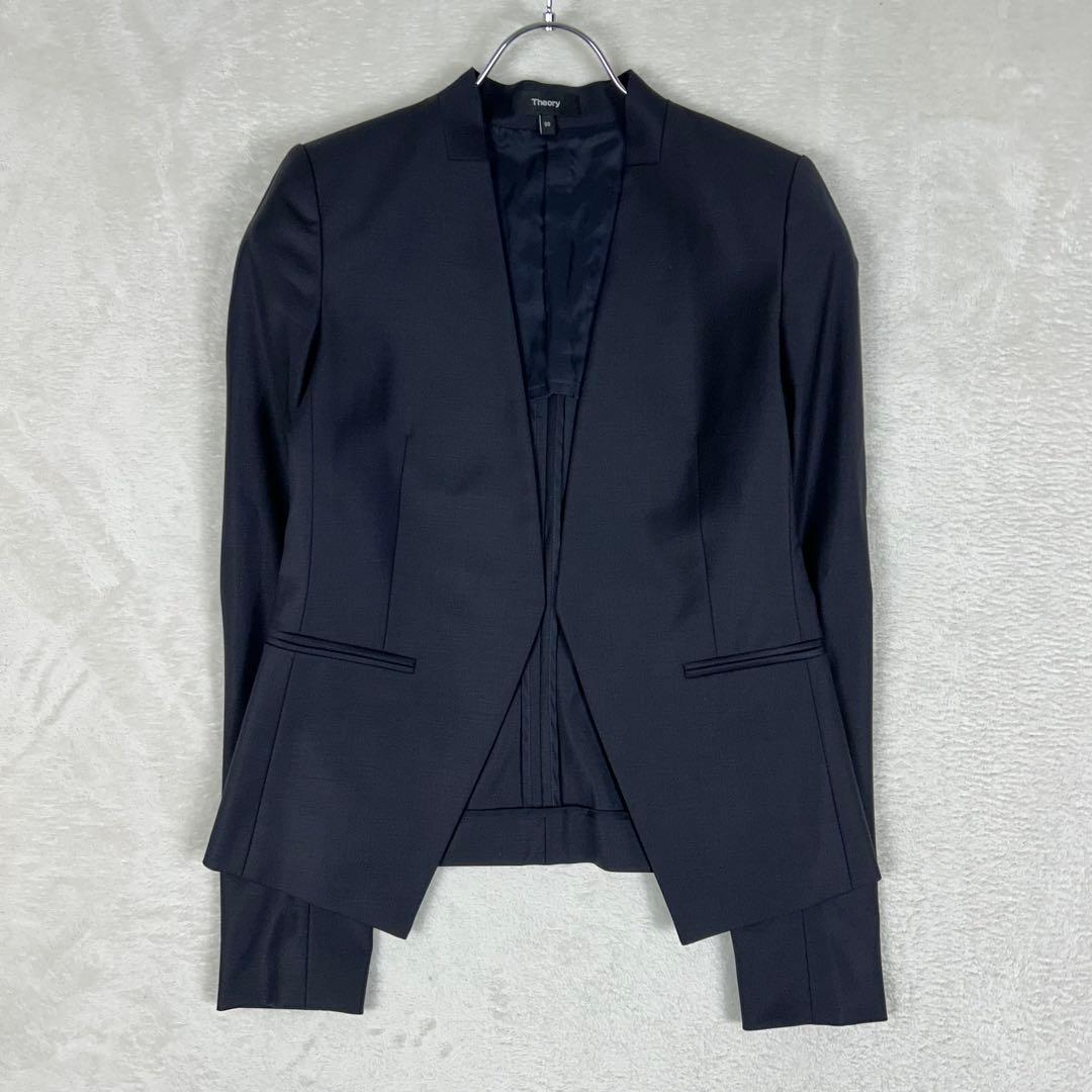 人気♡セオリー SUPER TAILOR スーツセットアップ ノーカラー パンツ